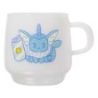 Photo1: Pokemon Center 2019 MIX AU LAIT Heat-resistant glass mug Vaporeon (1)