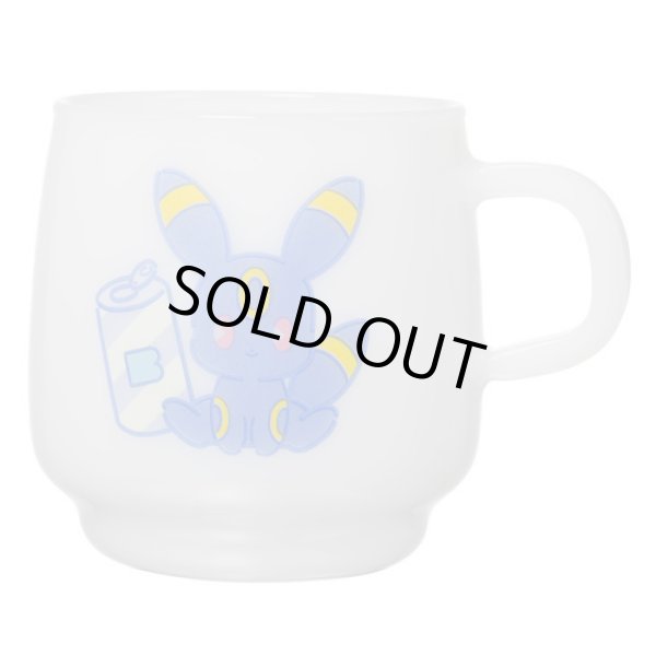 Photo1: Pokemon Center 2019 MIX AU LAIT Heat-resistant glass mug Umbreon (1)