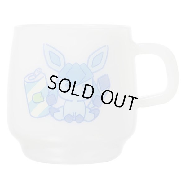 Photo1: Pokemon Center 2019 MIX AU LAIT Heat-resistant glass mug Glaceon (1)