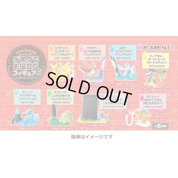 Photo4: Pokemon Desk de Oyakudachi Figure vol.3 #5 Totodile Aqua Tail Cord reel (4)