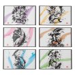 Photo1: Pokemon Center 2019 Sumi-e Retsuden Mini Byobu Folding screen 6 pcs Complete set (1)