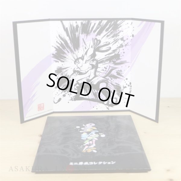 Photo2: Pokemon Center 2019 Sumi-e Retsuden Mini Byobu Folding screen 6 pcs Complete set (2)