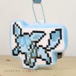 Photo2: Pokemon Center 2019 Eevee DOT COLLECTION Plush Mascot Key Chain Glaceon (2)