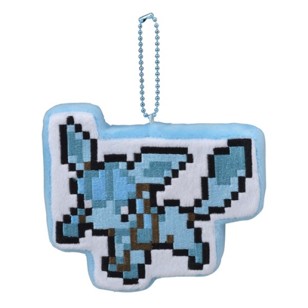 Photo1: Pokemon Center 2019 Eevee DOT COLLECTION Plush Mascot Key Chain Glaceon (1)