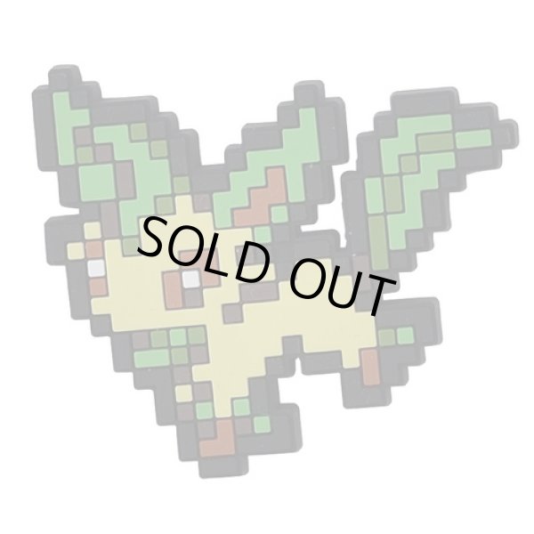 Photo1: Pokemon Center 2019 Eevee DOT COLLECTION Rubber Pins Leafeon pin badge (1)