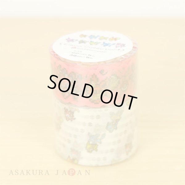 Photo2: Pokemon Center 2019 Eevee DOT COLLECTION Sticky Paper Masking Tape Eevee Evolutions (2)