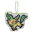 Photo1: Pokemon Center 2019 Eevee DOT COLLECTION Plush Mascot Key Chain Leafeon (1)