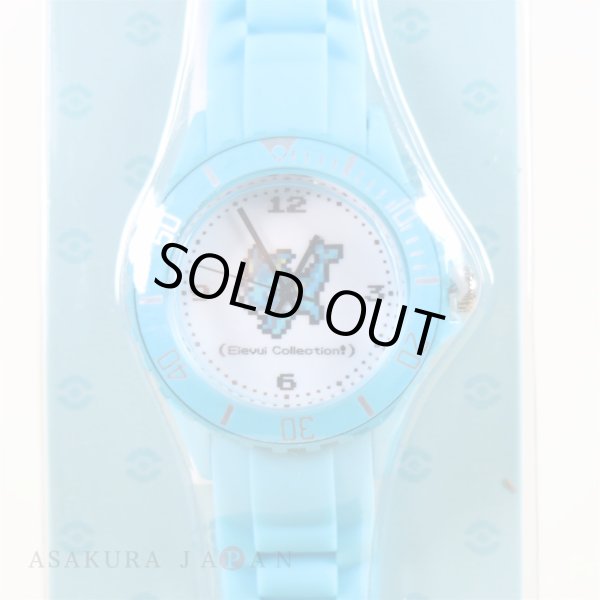 Photo4: Pokemon Center 2019 Eevee DOT COLLECTION Wristwatch Vaporeon (4)