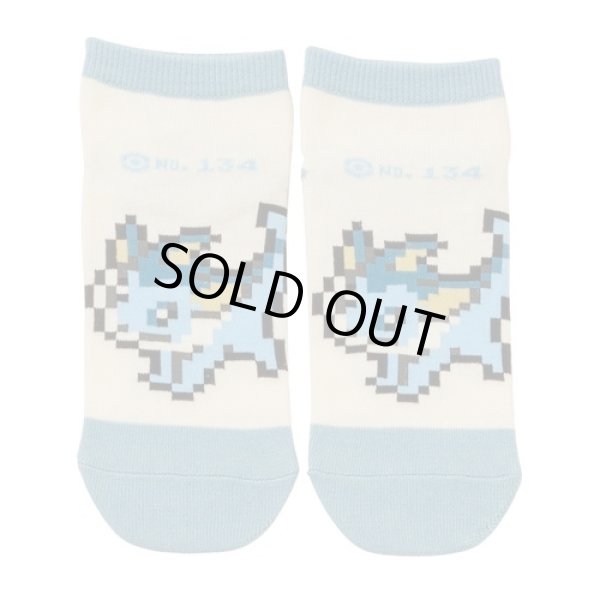 Photo1: Pokemon Center 2019 Eevee DOT COLLECTION Vaporeon Socks for Women 23 - 25 cm 1 Pair (1)