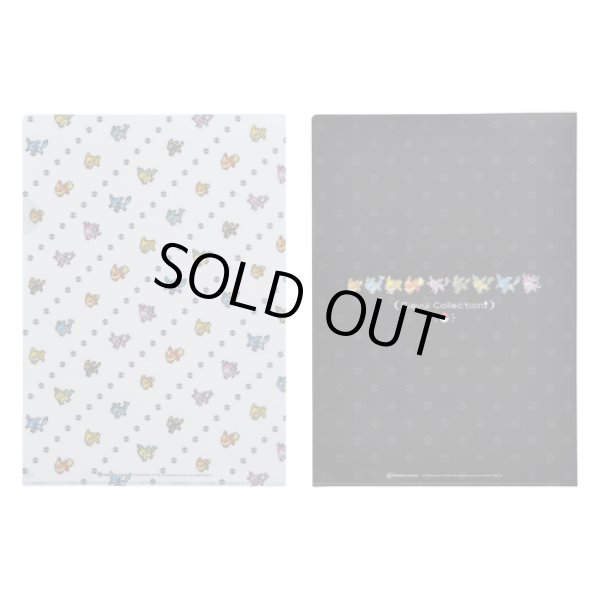 Photo2: Pokemon Center 2019 Eevee DOT COLLECTION A4 Size Clear File 2 pc Eevee Evolutions (2)