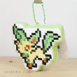 Photo2: Pokemon Center 2019 Eevee DOT COLLECTION Plush Mascot Key Chain Leafeon (2)