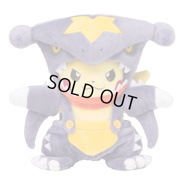 Photo1: Pokemon Center 2018 Kaiju Mania Pikachu Garchomp ver. Plush Toy (1)