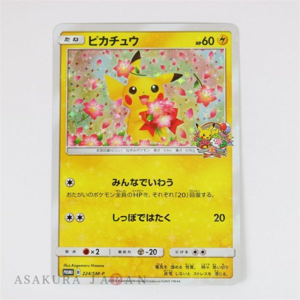 Photo1: Pokemon Center Promo Card Pikachu 20th anniversary 224/SM-P Japanese (1)