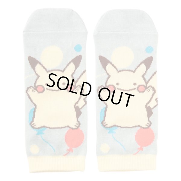 Photo1: Pokemon Center 2017 Transform Ditto Pikachu Socks for Women 23 - 25 cm 1 Pair (1)