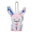 Photo1: Pokemon Center 2019 Transform Ditto Sylveon Plush Mascot Key Chain (1)