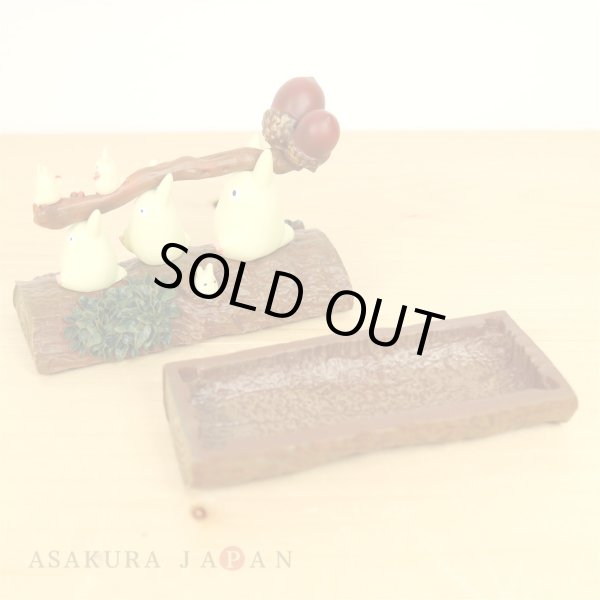 Photo5: Studio Ghibli My Neighbor Totoro Figure with case On a log (5)