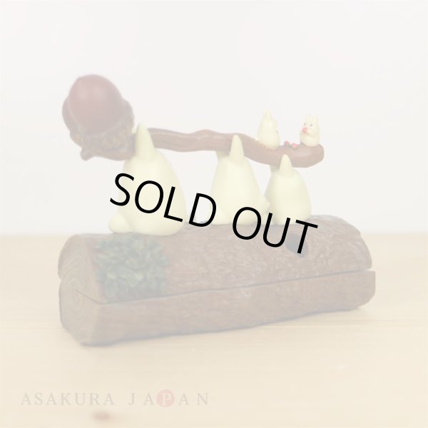 Photo4: Studio Ghibli My Neighbor Totoro Figure with case On a log (4)