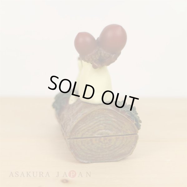 Photo3: Studio Ghibli My Neighbor Totoro Figure with case On a log (3)