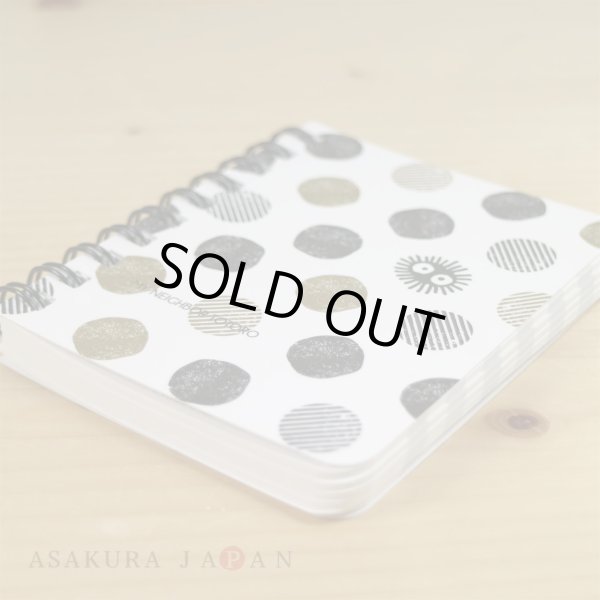 Photo2: Studio Ghibli My Neighbor Totoro Mini Spiral Notebook Notepad Kurosuke Dot (2)