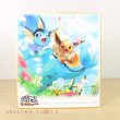 Photo1: Pokemon Center 2019 My 151 Eevee Campaign Shikishi Art picture Vaporeon (1)