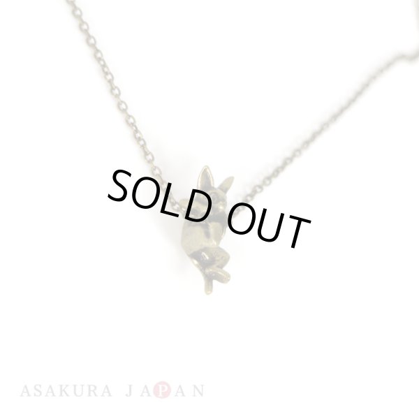 Photo2: Studio Ghibli Accessory Kiki's Delivery Service Necklace 22364 Hanging Jiji Antique Gold (2)