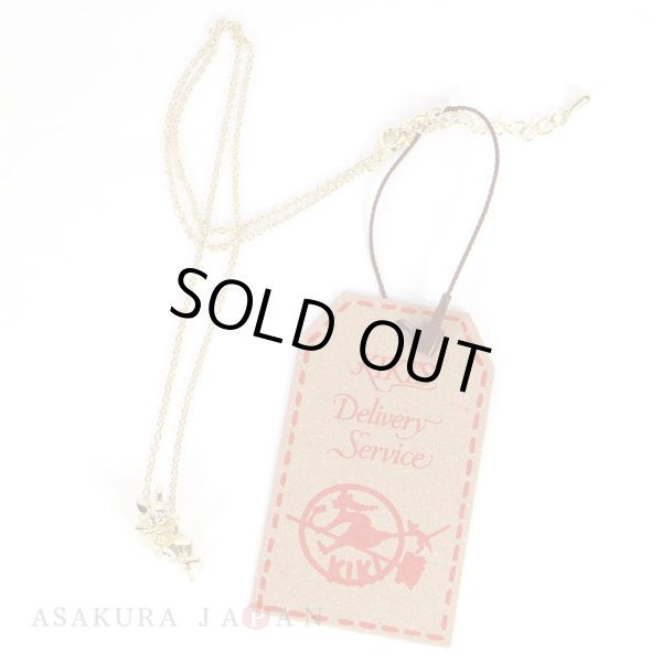 Photo3: Studio Ghibli Accessory Kiki's Delivery Service Necklace 22363 Hanging Jiji Gold (3)