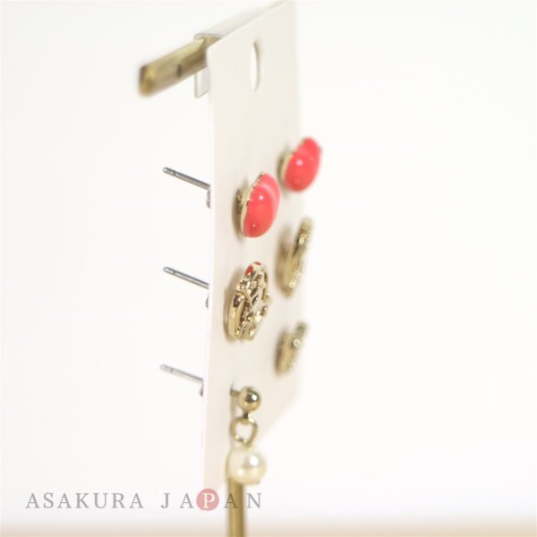 Photo2: Studio Ghibli Accessory Kiki's Delivery Service Pierced Earrings 22253 Kiki 6 pcs (2)