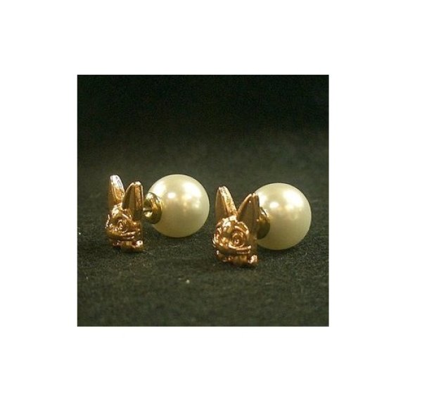 Photo4: Studio Ghibli Accessory Kiki's Delivery Servic Pierced Earrings 22277 Jiji Pearl (4)