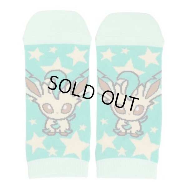 Photo1: Pokemon Center 2017 POKEMON DOLLS Leafeon Socks Women 23 - 25 cm 1 Pair (1)