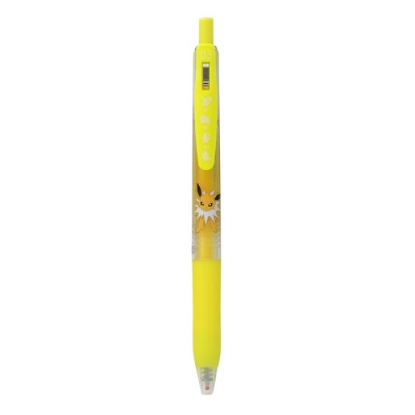 Photo1: Pokemon Center 2018 ZEBRA SARASA Ballpoint pen Jolteon Neon Yellow ink (1)