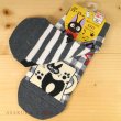 Photo3: Studio Ghibli Kiki's Delivery Service Socks for Women 23-25cm 1Pair 609 Asymmetry Jiji Gray (3)