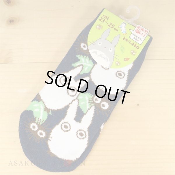 Photo1: Studio Ghibli My Neighbor Totoro Socks for Women 23-25cm 1Pair 442 Sho Totoro Kurosuke (1)