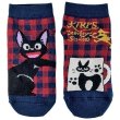 Photo1: Studio Ghibli Kiki's Delivery Service Socks for Women 23-25cm 1Pair 608 Asymmetry Jiji Red (1)