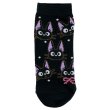 Photo1: Studio Ghibli Kiki's Delivery Service Socks for Women 23-25cm 1Pair 615 Jiji Ippai Black (1)