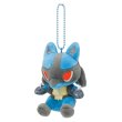 Photo1: Pokemon Center 2019 POKEMON DOLLS Plush Mascot Key Chain Lucario (1)