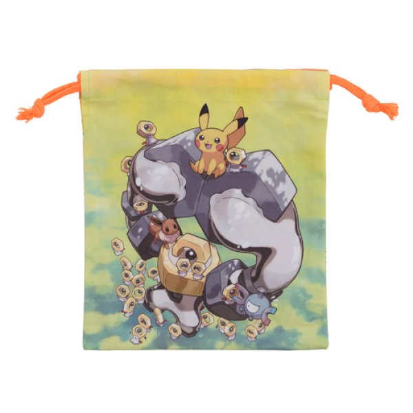 Photo1: Pokemon Center 2019 Meltan and Melmetal Drawstring Bag pouch L size (1)