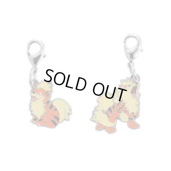 Photo1: Pokemon Center 2018 #My151 Metal Charm # 058 059 Growlithe Arcanine (1)