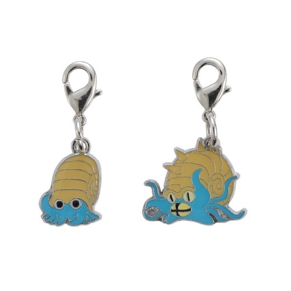 Photo1: Pokemon Center 2018 #My151 Metal Charm # 138 139 Omanyte Omastar (1)