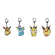 Photo1: Pokemon Center 2018 #My151 Metal Charm # 133 134 135 136 Eevee Vaporeon Jolteon Flareon (1)