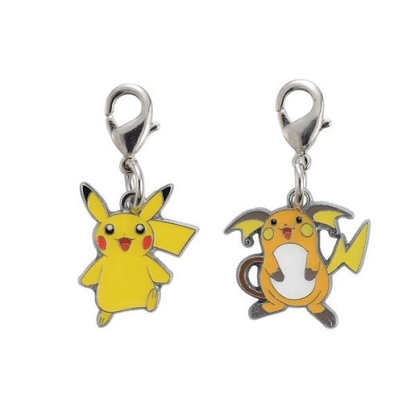 Photo1: Pokemon Center 2018 #My151 Metal Charm # 025 026 Pikachu Raichu (1)