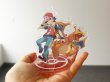 Photo4: Pokemon Center 2019 Pokemon Trainers Acrylic Stand Key Chain Red Charizard (4)