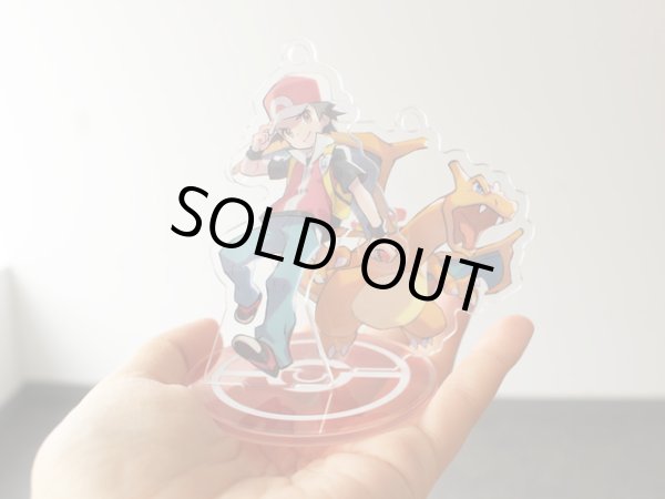 Photo4: Pokemon Center 2019 Pokemon Trainers Acrylic Stand Key Chain Red Charizard (4)