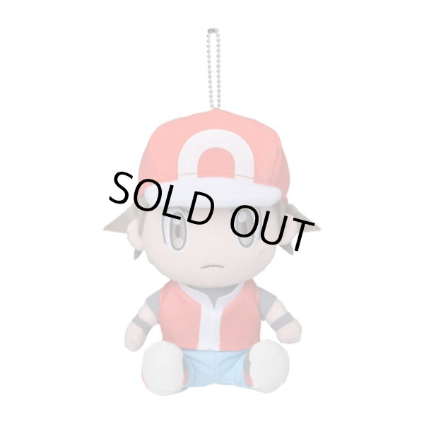 Photo1: Pokemon Center 2019 Pokemon Trainers Plush doll chain Red (1)