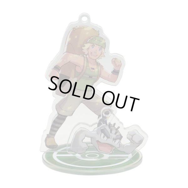 Photo2: Pokemon Center 2019 Pokemon Trainers Acrylic Stand Key Chain Hiker Geodude (2)