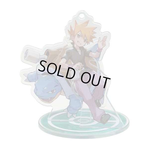 Photo2: Pokemon Center 2019 Pokemon Trainers Acrylic Stand Key Chain Green Blastoise (2)