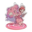 Photo2: Pokemon Center 2019 Pokemon Trainers Acrylic Stand Key Chain Pokemon Center Nurse Chasey (2)