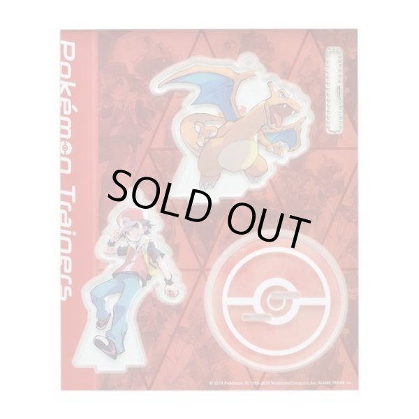 Photo1: Pokemon Center 2019 Pokemon Trainers Acrylic Stand Key Chain Red Charizard (1)