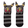 Photo1: Pokemon Center 2019 Plush Socks for Women 23 - 25 cm 1 Pair Umbreon (1)