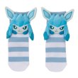 Photo1: Pokemon Center 2019 Plush Socks for Women 23 - 25 cm 1 Pair Glaceon (1)