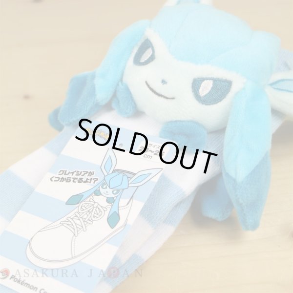 Photo3: Pokemon Center 2019 Plush Socks for Women 23 - 25 cm 1 Pair Glaceon (3)